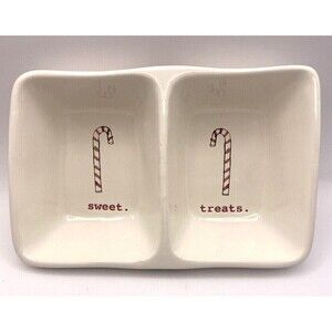 Rae Dunn Divided Dish Sweet Treats Artisan Collection Magenta Snacks Candy